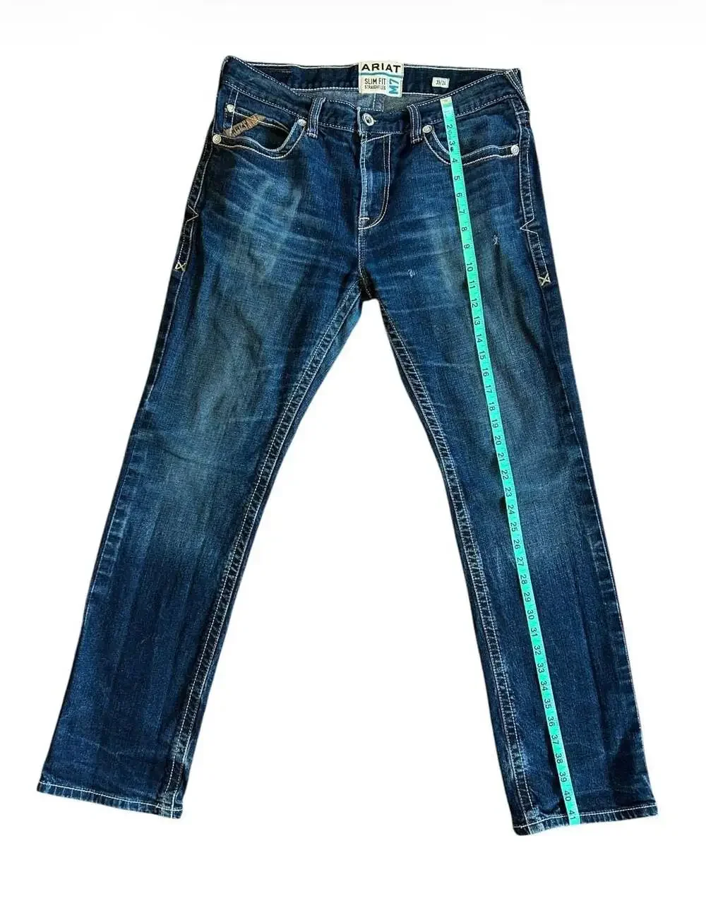 Ariat M7 Slim Fit Straight Leg Jeans, Men's Size 35x34